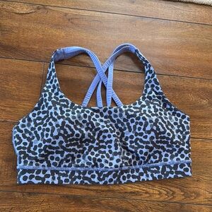 Lululemon Purple leopard Sports Bra
